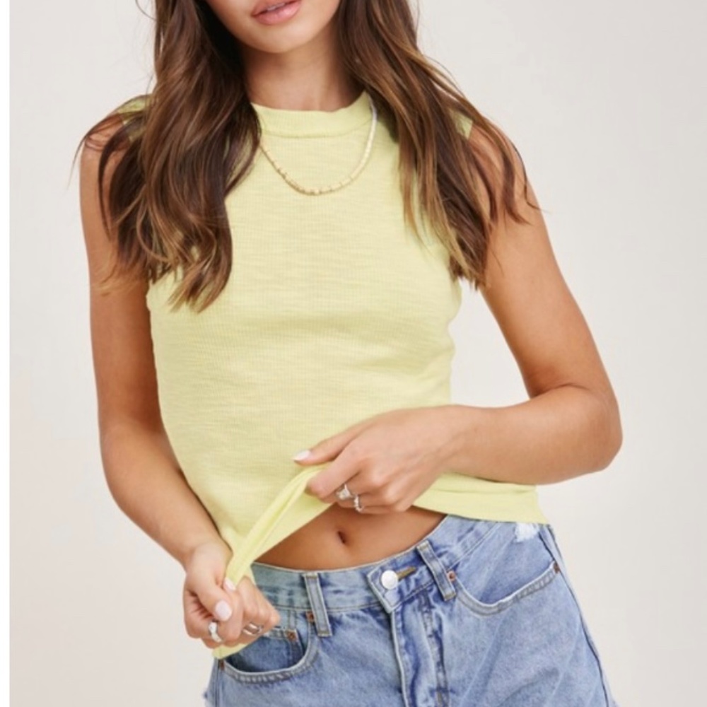 Ribbed T Shirt tank